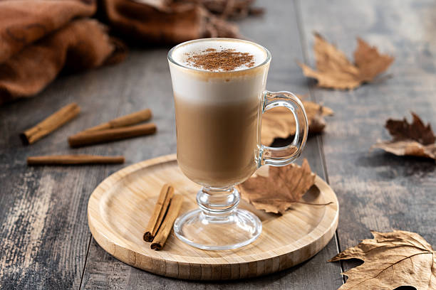 istock Maple Latte with Cinnamon in Glass Mug 2226655166
