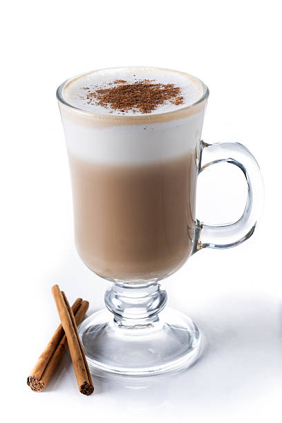 istock Maple Latte with Cinnamon in Glass Mug 2226655316