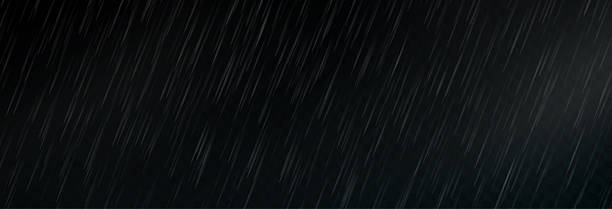 istock Raindrops on transparent background. Storm with rain and white cloud isolated on transparent background. Downpour, hail rainy weather. Rain and snow, rain and hail. 2226663180