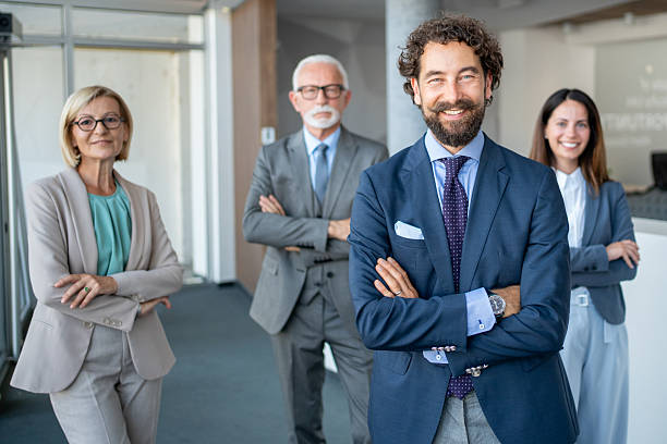 istock Successful business team smiling with confidence in office 2226663370