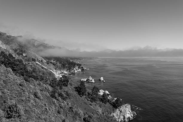 The Big Sur Coastline in Black and White