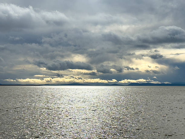 Iona Beach Regional Park in Winter in Richmond, Vancouver, British Colunbia, CANADA.