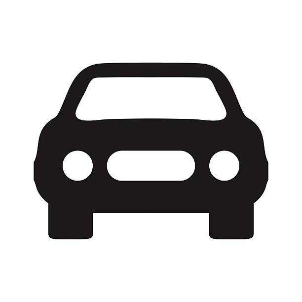 istock Front view of car vehicle sign isolated icon graphic vector 2226665718