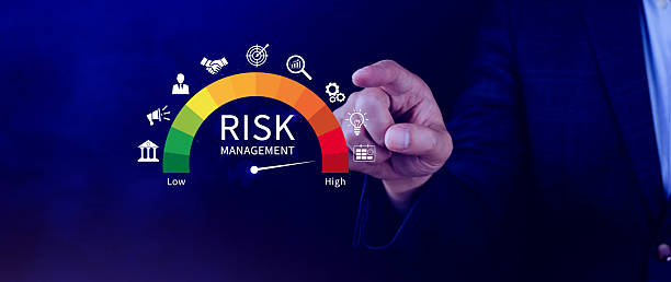 istock RISK concept, analyzing risk and opportunities to planning business via risk level indicator virtual rating low to high digital virtual, Risk management strategies concept. 2226675588