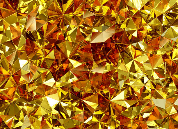 istock Luxury Abstract Realistic Gold Crystal Texture Reflection Close Up Background 3D rendering 2226676701