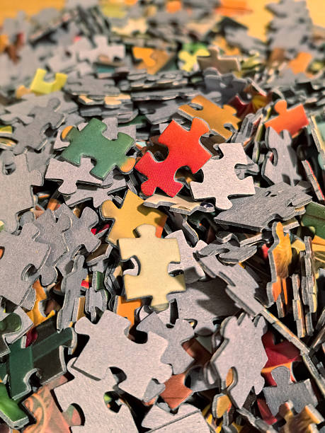 istock Scattered jigsaw puzzle pieces close-up 2226695768