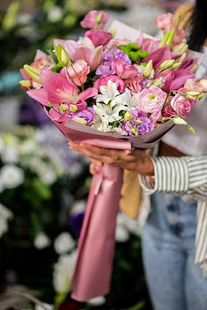 istock Fresh Flower Bouquet in Hands 2226699277