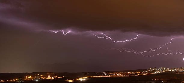 Thunderstorm in the Caucasus Mountains