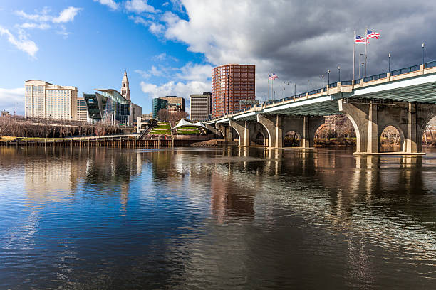 istock Downtown Hartford Skyline and Founders Bridge Over the Connecticut River 2226703782