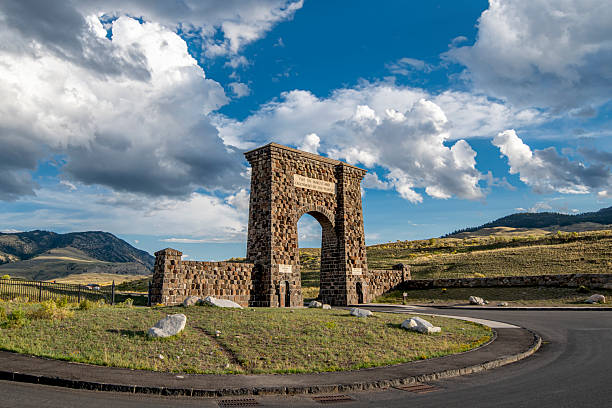 istock Roosevelt Arch at Gardiner Montana 2226706377