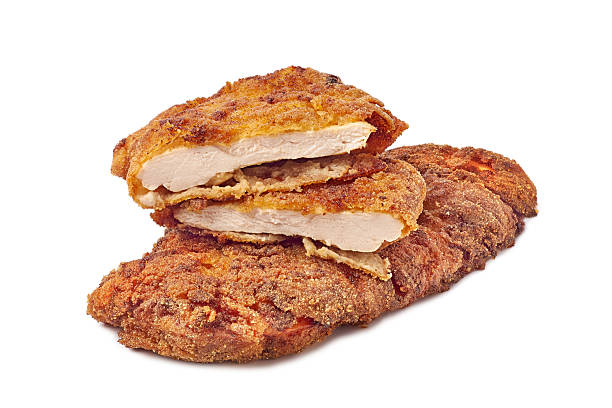 istock Deliciously Crispy Breaded Chicken Cutlets Displayed on a Clean White Background 2226712439