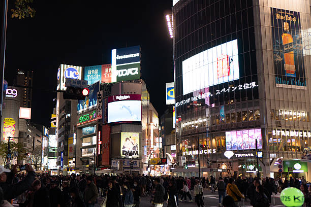 istock Crowds and Lights at Shibuya Crossing, nighttime 2226714022