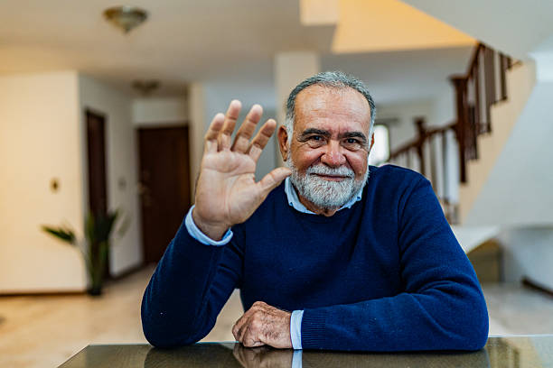 istock Senior man talking on video call at home 2226718711