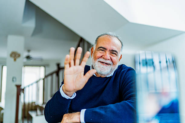 istock Senior man talking on video call at home 2226718724