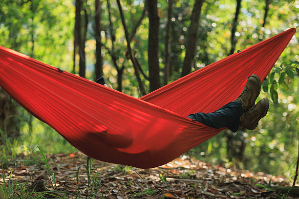 istock Relaxing in hammock in tropical forest 2226728703