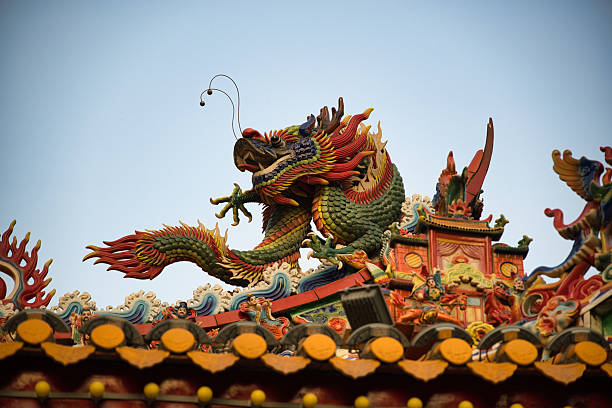 istock Traditional Chinese Architecture with Elaborate Dragon Sculptures 2226729902