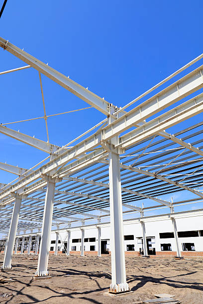 istock steel girder truss under blue sky 2226734792