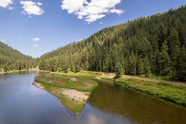 istock Rural Drone in Spring of Payette River 2226736495
