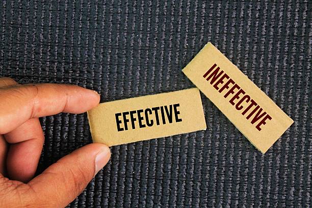 istock Effective and ineffective words. decision concept. Effective
