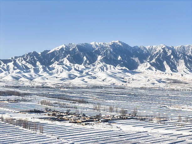 istock A Serene Village Nestled Below Snow-Capped Mountains 2226741798