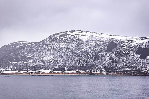 Early Spring natural Norwegian landscape Northern Norway fjords Scandinavia Europe