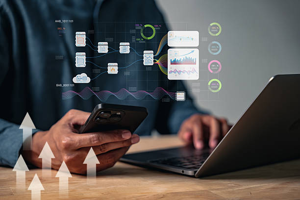 istock Business analytics, financial data, and growth strategy shown on a laptop as the analyst collects data for reporting 2226745177