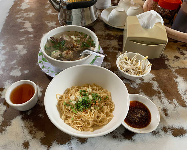 istock Street Noodle Shop Table Setting in Phnom Penh, Cambodia 2226747574