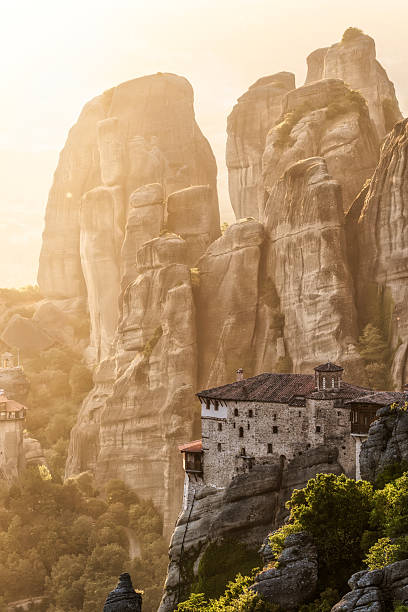 istock Rousanou Monastery at sunset, Meteora Greece 2226751586