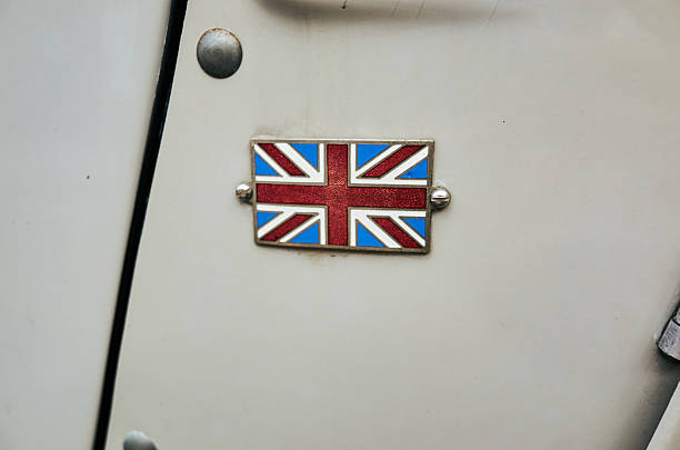 istock Small British flag is attached to a car door 2226752697