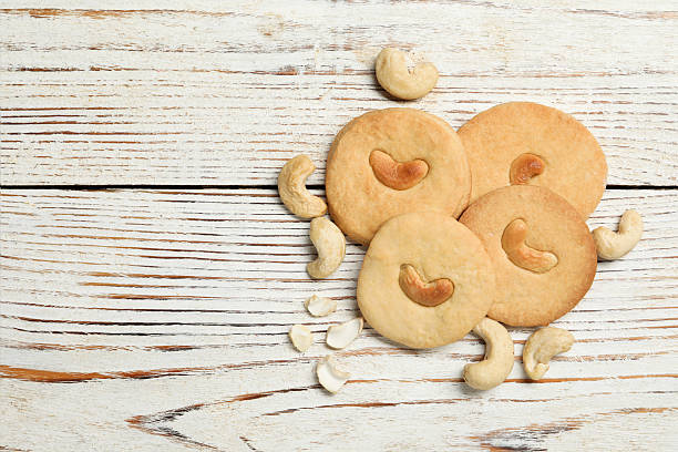 Macrophotography of chocolate chips cookies.