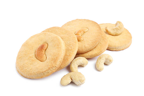 Macrophotography of chocolate chips cookies.