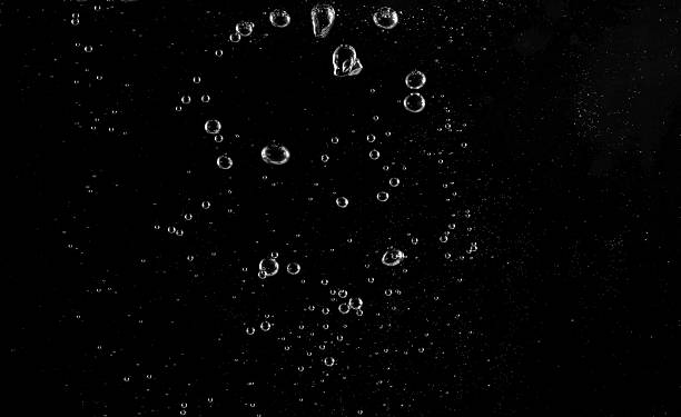 istock Underwater bubbles, Underwater oxygen design concept, Small water drops underwater, On black background, Close-up photography. 2226759034