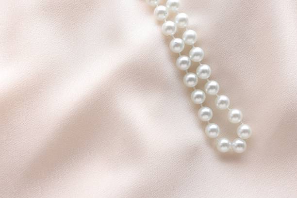 Pearls on silk
