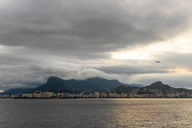 Rio de Janeiro Brazil  Rio de Janeiro from a ship evening view.
