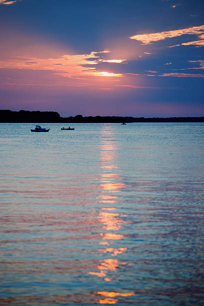 istock Sky with light clouds over the sea. Beautiful sunset on a summer evening. Ships 2226767459