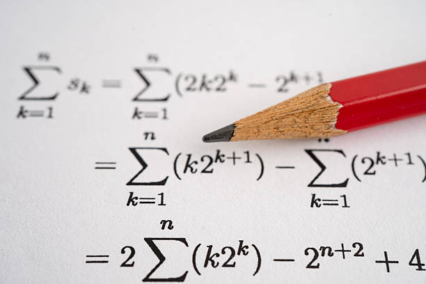 Mathematical formula on blackboard
