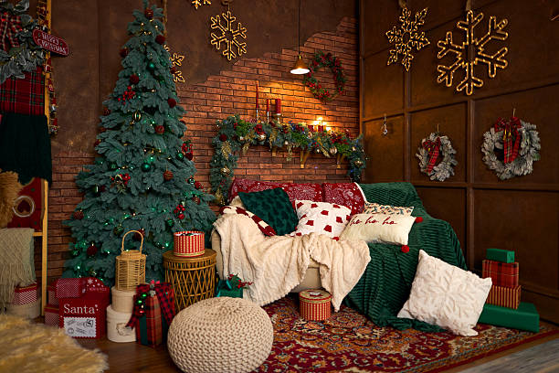 istock Cozy Christmas Living Room Decor 2226791167