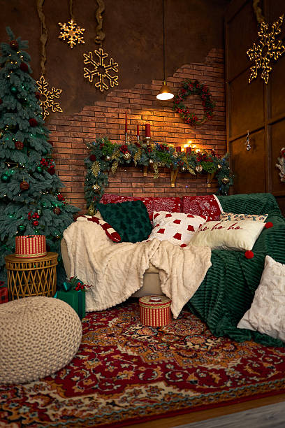 istock Cozy Christmas Living Room Decor 2226791225