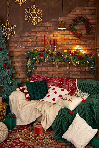 istock Cozy Christmas Living Room Decor 2226791300