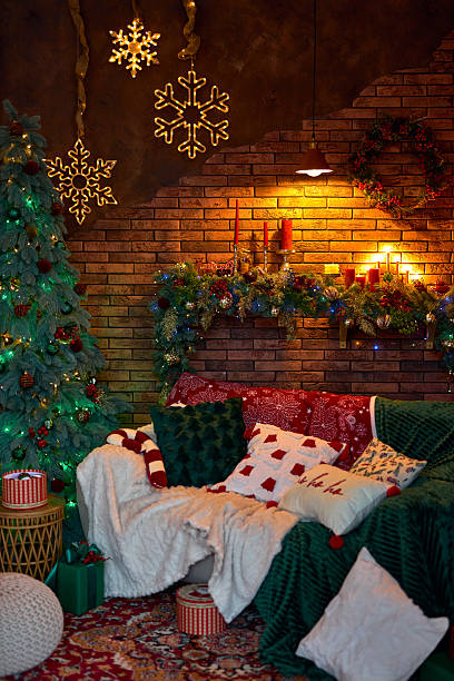 istock Cozy Christmas Living Room Decor 2226791395