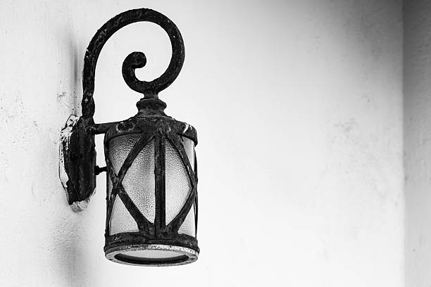 Abstract, shadow of a wall lamp