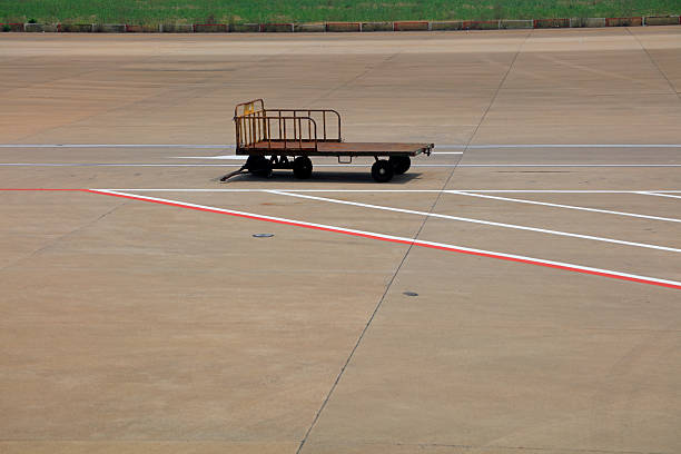 istock Flat car on airport runway 2226795771