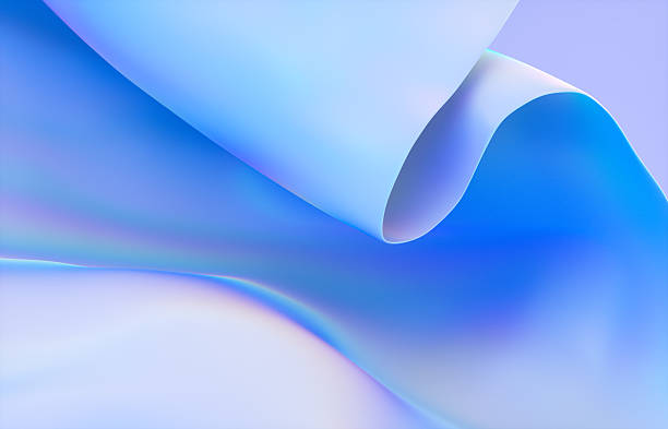 istock Abstract Background with Holographic Iridescent Satin Fabric in Pastel color  3d rendering 2226797608
