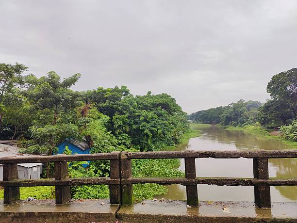 istock Scenic Bridge Over a Quiet River Surrounded by Lush Green Forest 2226798382