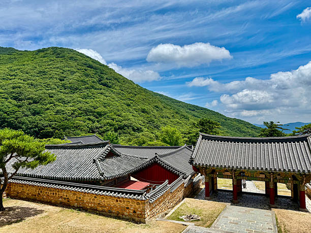 istock Summer View of a Korean Temple Gateway 2226804547