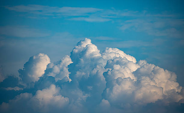 Beautiful Cumulus Clouds Creating a Serene Blue Sky During a Peaceful Afternoon