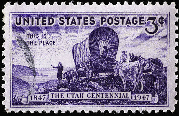 istock First Utah centennial celebrated on old american stamp 2226818211
