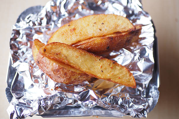Roast potatoes prepared for the wedding dinner.