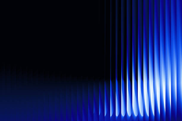 istock Minimalist black transitioning to deep blue with narrow glass rays. Sleek, sharp, and futuristic aesthetic. 2226822511
