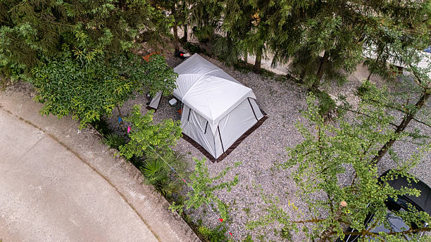 istock Nature Campground with Parked Vehicle and Picnic Area 2226833031